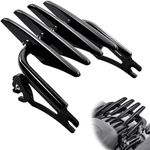 Motorcycle Luggage Rack for Harley Touring, Detachable Stealth Luggage Rack Compatible with 2009-2024 Harley Davidson Street/Road/Electra Glide Road King Tour Pack Accessories (Gloss Black)