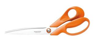 Fiskars Tailor Scissors, Length: 27 cm, Stainless Steel Blade/Plastic Handles, Orange, Classic, 1005145, 9.4 x 27 x 2.1 cm