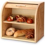 G.a HOMEFAVOR Bamboo Bread Bin, 2-L