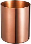Bidponds Rose Gold Pencil Holder for Desk, Stainless Steel Pencil Cup, Pen Holder Cup, Pen Pot, Vases Flower Pot, Makeup Brush Holder, Desktop Accessory Stationery Organizer