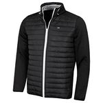 Calvin Klein Mens Hybrid Jacket - Black/Silver - L