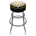 NHL Boston Bruins Padded Throwback Bar Stool