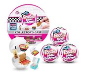 Mini Brands Mini Foodies Series 2 Collector Kit (3 Pack + Collector Case) by ZURU, Mystery Capsule Real Miniature Brands Collectable Toy, Collectibles, Fast Food Toys and Shopping Accessories