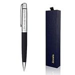 Ancolo Personalized Luxury Ballpoint Pen Writing Set- Stunning Luxury Pen with PU Leather Fancy pens Custom with Your Name or Message, Gift Set for Office Business Men & Women Friends