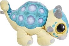 Mattel Jurassic World: Camp Cretaceous Plush Baby Dinosaur Bumpy with Sound, 15-inch Floppy Soft Toy Ankylosaurus with Weighted Feet