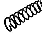 Rayson 5/16" Plastic Spiral Binding Coil, 40 Sheets Capacity, 4:1 Pitch 7.9mm Black Coil Binding Spines for Business and Educational Purposes, Pack of 100