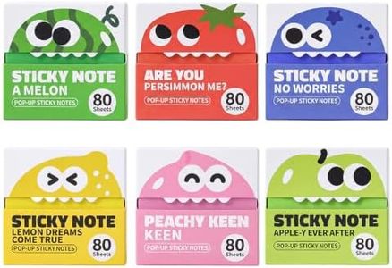 Glitter Transparent Sticky Notes, 2026 New Cartoon Pull Out Sticky Notes for Desk Office Supplies, Portable Square Sticky Memo Pads for School Students (L)