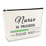 Nurse Gifts Makeup Bags Nurse Appreciation Gift RN Nurses Gifts Nurse Christmas Birthday Gift Cosmetic Bag Pouch Graduation Nurses Day Gift for Nursing School Student Women Nurse Practitioner Gift