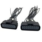 ECM Connector Pigtail Set 14 & 16 Pin Compatible with Polaris Sportsman Ranger 4011090 4011226, Black