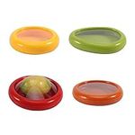 4pcs Avocado Saver and Tomato Holder, Reusable Fresh Stretch Pod Food Storage Containers Set for Fridge - for Garlic, Onions, Lemons, Potatoes (size:4pcs)