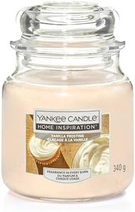 Yankee Candle Home Inspiration Medium Jar Scented Candle, Vanilla Frosting