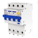 amiciSmart 3-Phase Switchable Leakage Protector with Overcurrent and Short-Circuit Protection, Shock-Proof Circuit Breaker, 63A, 220VAC