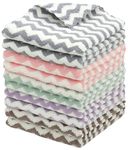 HFGBLG Microfiber Cleaning Cloth Lint Free Cleaning Rags, 10 Pack Fast Drying Dish Rags for Cleaning, Super Absorbent Kitchen Dish Cloths for Wash Dishes,12 in x 12 in, Mix Color