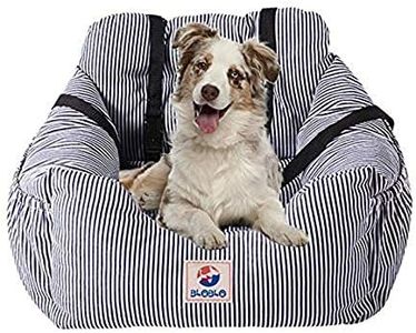 BLOBLO Dog Car Seat Pet Booster Seat Travel Safety Dog Bed for Car with Storage Pocket