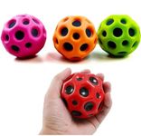 ZORSE Rubber Moon Ball Bouncy Coral Kickball Anti Stress Ball (Pack of 1 - Multicolor)