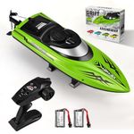 SenDeluz RC Boat, 2.4Ghz Remote Control Boat 25KM/H Self Righting Racing Boats Outdoor Radio Controlled Watercraft with Low Battery Alarm Rechargeable Battery Fast RC Boat for Pools and Lakes