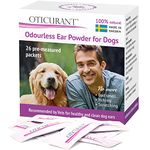 OTICURANT Dog Ear Powder | No more Itching, Scratching or Bad Smell | Reduces Waxy Build Up | No Cleaning Solution Drops or Wash Needed | 26 Easy-Dose Packets