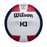 Wilson K1 Silver Official Volleyball - Red/White/Navy
