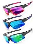 ANYLUV Sports Sunglasses Polarized Sports Cycling glasses for Men with UV400 HD Lens for Driving Running Baseball