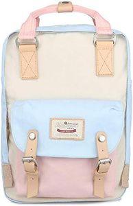 Himawari School Waterproof Backpack 15 Inch College Vintage Travel Bag for Women, 14 Inch Laptop Compartment for Student (HM-38#)