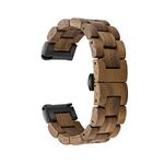 Quick Release Watch Band, AIYIBEN Natural Wood Watch Band, Choice of Strap Colour and Width 18mm, 19mm, 20mm, 21mm, 22mm, 23mm or 24mm (18mm, Walnut)