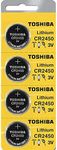 Toshiba CR2450 3 Volt Lithium Coin Battery (4 Batteries)