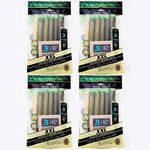 King Palm KING XXL Size Natural Pre Wrap Palm Leafs (4 PACKS OF 5, 20 ROLLS TOTAL) Pre Rolled Cones - All Natural Cones - Corn Husk Filter - Preroll Cones - Prerolled cones with Filter - Organic Cones