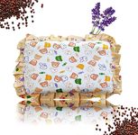 YIMOBRA RAI Mustard Seeds Pillow Baby Shower Mat Extra Tub and Shower Baby Pillow- Neck Support Pillow -Gifing 0-12 Month (Designe 02)