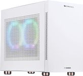 ZEBRONICS WOODAN,Metal Gaming Cabinet with Small Form Factor, mATX/Mini ITX Support, Dual USB3.0, Perforated Panels, SFX/ATX PSU Support and Vertical GPU Support (White)