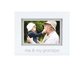 Pearhead Me and My Grandpa Photo Frame, White