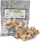 Fresh Is Best Freeze Dried Dog Treats - Raw Freeze Dried Chicken Liver Treats for Dogs & Cats - Chicken Livers in Resealable Zipper Bag - High-Protein Single Ingredient Dog Treat - Made in The USA
