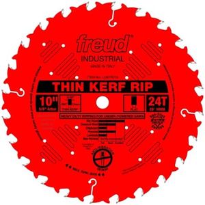 Freud LU87R010 10-Inch 24 Teeth Thin Kerf Ripping Saw Blade with 5/8-Inch Arbor and Perma-Shield Coating