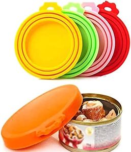 Silicone Pet Can Cover Lids Pet Can Covers Universal Food Cover for Dogs and Cats,Coloured Silicone Can Lids,Pack of 4