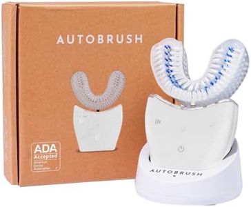 Autobrush Sonic Pro Electric Toothbrush – Only ADA Accepted U-Shaped Brush, Clinically Proven Up to 5.1X Better Cleaning, 30-Second Full Mouth 360 Clean, Rechargeable, Waterproof, White, Women's Small