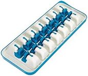 Joseph Joseph Quicksnap Plus, Easy-release Ice-cube Tray with Stackable Lid, makes 14 ice cubes -Blue