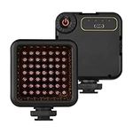 Camera Light, Andoer IR49S Mini IR Night Vision Light Infrared, Photography Light for Video Camera Camcorder Built-in Rechargeable Battery with 3 Cold Shoe Mount for Vlog Video Recording YouTube