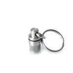 GUS Made Stainless Steel Keychain Pill Holder Holds 2 Emergency Aspirin, Ultra Compact Design