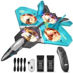 Foam RC Planes Remote Control Airplanes for Kids Adults, RC Airplane Fighter Jet with Light, 360° Flip Fighter Jet Toy, Gravity Sensing, Stunt Roll, Airplane Toy Gifts for Kids Boys