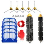 Huiaway for iRobot Roomba 600 Series 650 655 630 620 645 Replacement Vacuum Cleaner Accessories Flexible Beater Brush&Bristle Brush & Filters & 3-Armed Side Brushes & Cleaing Tool/Parts 14pcs