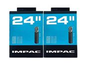 Impac 2 Pack Cycle Tubes 24" Schrader Valve (Car Type Valve) - 24 x 1.50-2.35 (40-507/60-507)