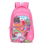 Genie Cool Backpack for Women, 19 inch bags for Girls, Water Resistant and Lightweight. 3 compartment bag with Happy Pouch. 36 litres.