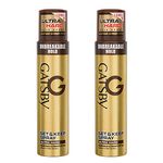 Gatsby Japan Set & Keep Hair Spray - Ultra Hard 250ml | Styling Hair Spray | Quick Drying, Long Lasting & Natural Shine | Non Sticky & Easy Wash Off | Pack of 2