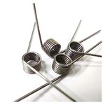 SeroNi 5PCS 304 Stainless Steel Small Torsion Spring Hairpin Spring 180/120/90/60 Degree Torsion Spring Wire Diameter 0.7mm ( Size : 9 laps , Color : 4.5MM_90 Degrees )