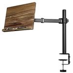 Navaris Book Stands with Clamp - Book Holder for Reading - Wood Books Stand - Works with Music, E-Readers or Tablets - 13.39 x 17.72 x 21.65" (34 x 45 x 55 cm)