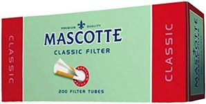 200-2000 x MASCOTTE CLASSIC Filter TUBES Tips Paper Smoking Cigarette Rolling Filling Tobacco UK FREE P&P (200 x MASCOTTE CLASSIC FILTER TUBES)