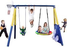 Hisecome 440lbs 2 Seat Swing Set fo