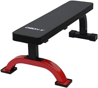 Kobo EB-1011 Imported Steel Heavy Duty Exercise Flat Bench for Home Gym (Black, Red)