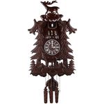 Kendal Vivid Large Deer Handcrafted Wood Cuckoo Clock with 4 Dancers Dancing with Music