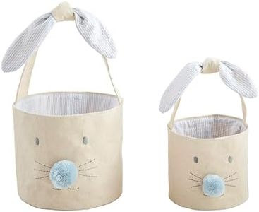 Mud Pie Blue Bunny Face Easter Basket