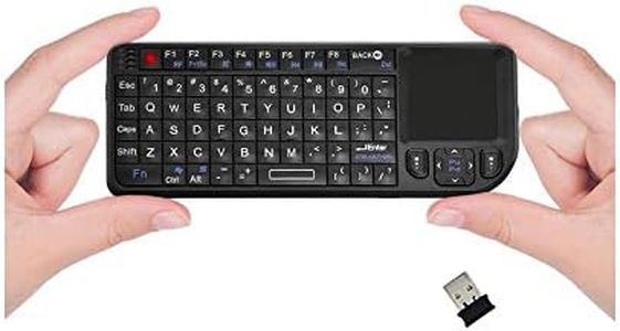 FAVI FE01 2.4GHz Wireless USB Mini Keyboard with Mouse Touchpad, Laser Pointer - USA Version (Warranty) - Black (FE01-BL)